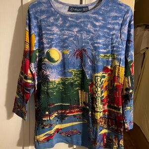 Colorful Cityscape Women's Sweater